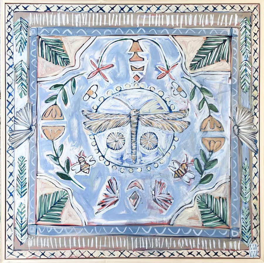 Dragonfly Party -48” x 48”