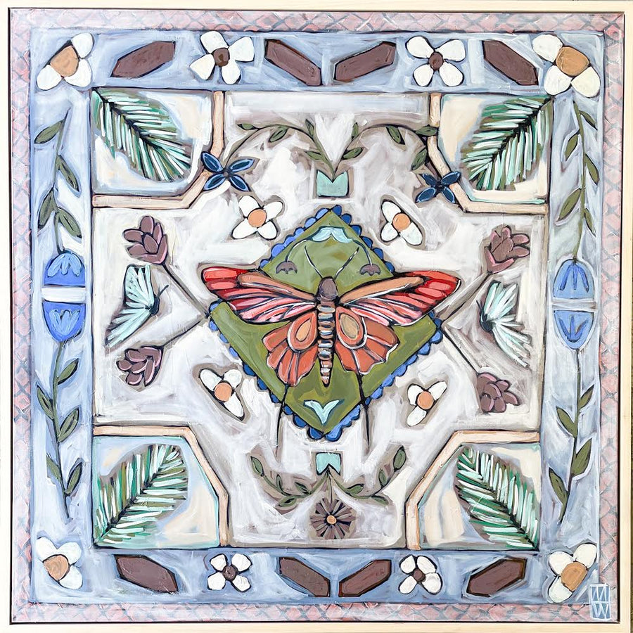 Butterfly Party - 48” x 48