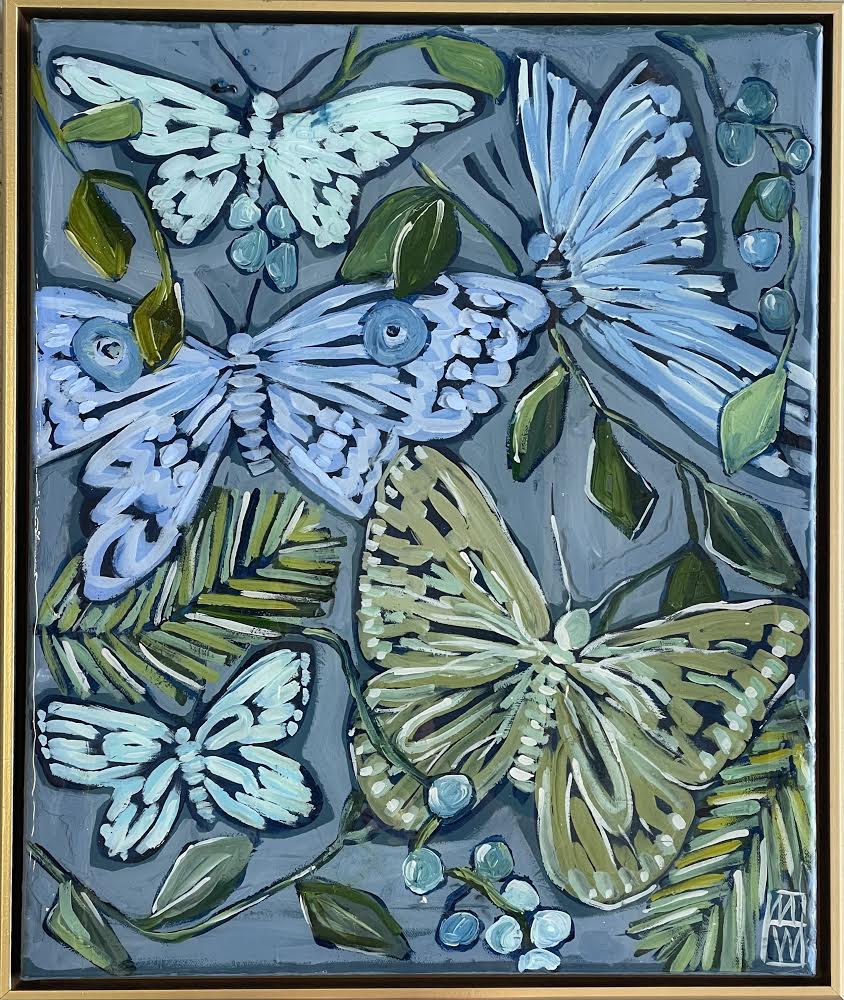 Butterfly Blues 1 - 20” x 24